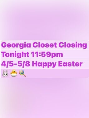 Georgia Closet Closed 4/5-5/8